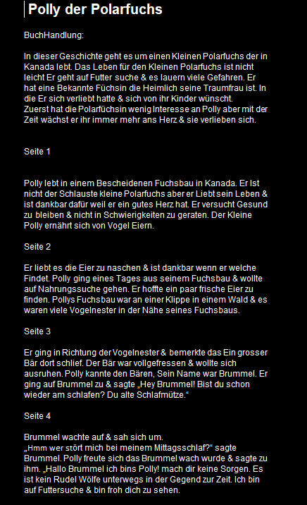Polly Der Polarfuchs